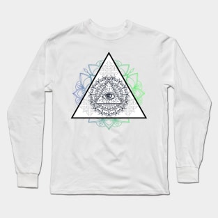 Vintage All Seeing Eye Long Sleeve T-Shirt